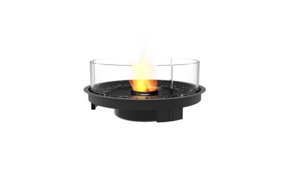 Round 20 Fireplace Insert - Ethanol - Black / Black by EcoSmart Fire