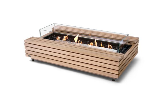 Cosmo 50 Fire Pit - Ethanol / Teak / *Optional fire screen / Teak colours may vary by EcoSmart Fire