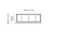 Frame 800SS Fireplace Insert - Technical Drawing / Top by EcoSmart Fire